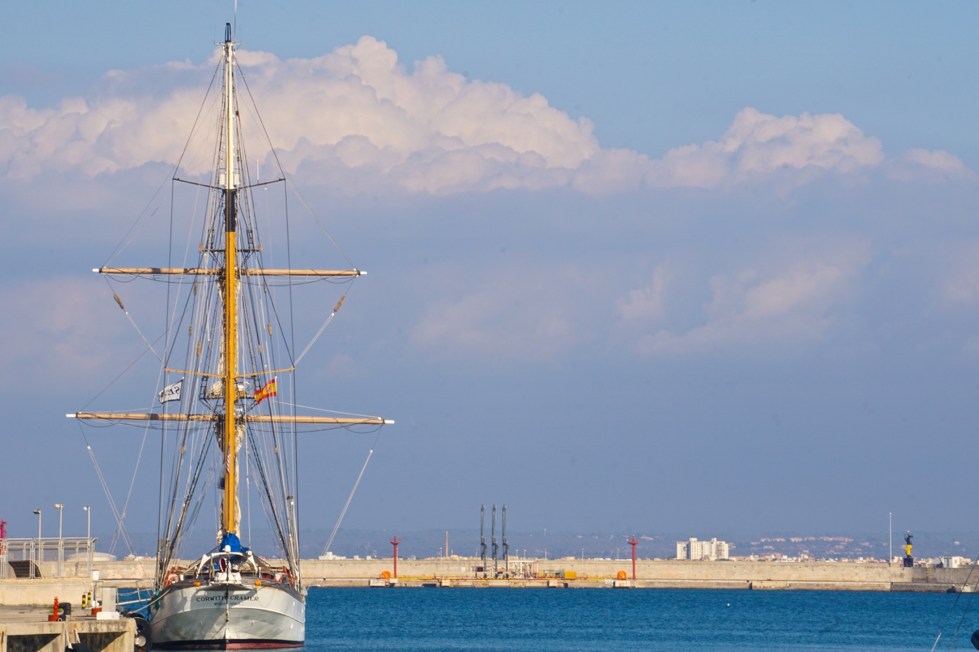 The SSV Corwith Cramer docked in Palma de Mallorca during a Global Ocean Program for undergraduate students. Photo credit: Jared Moelaart