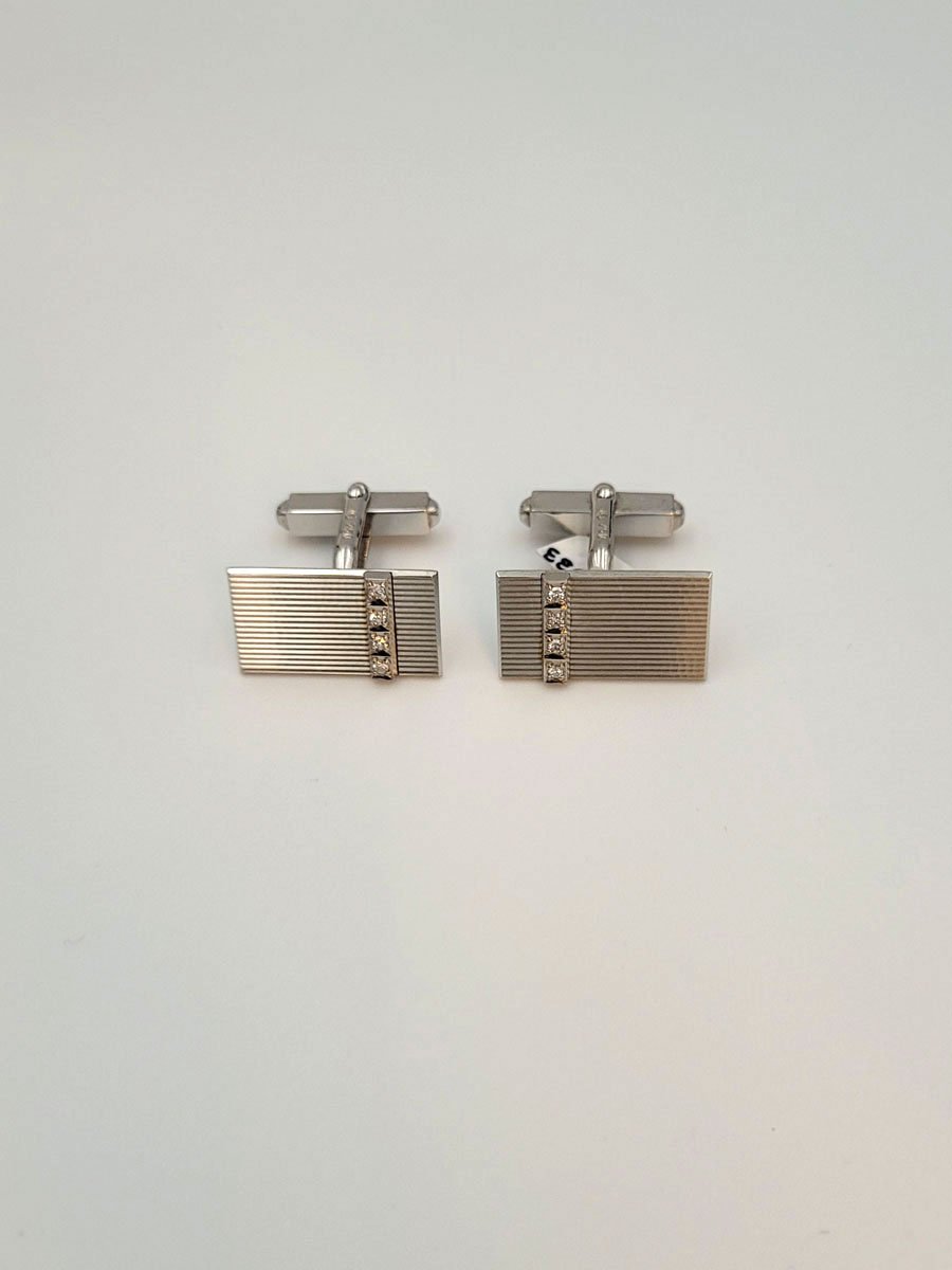 Manschettenknöpfe Weissgold