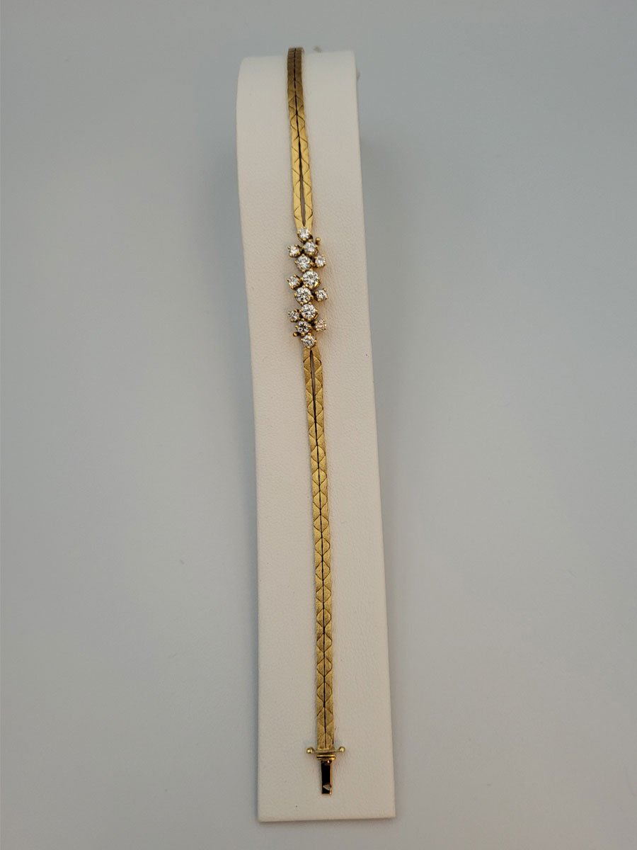 Bracelet Gelbgold Diamanten