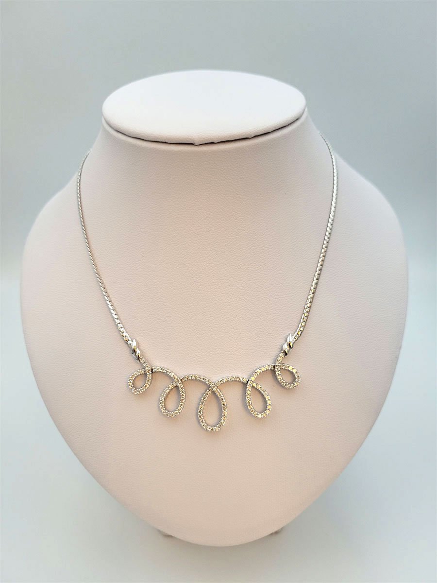 Collier Weissgold Diamanten