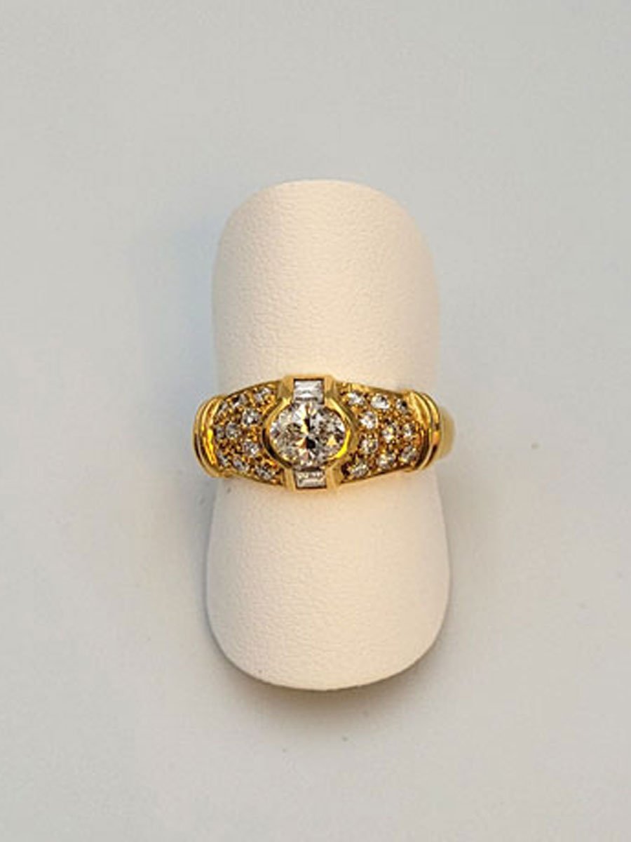 Ring Gelbgold Diamanten