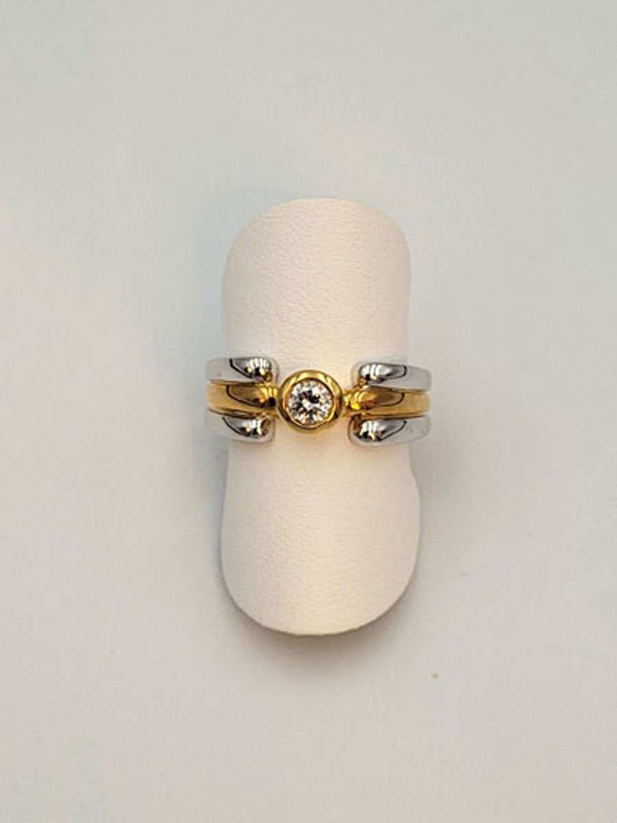Ring Gelb- &amp; Weissgold Diamant