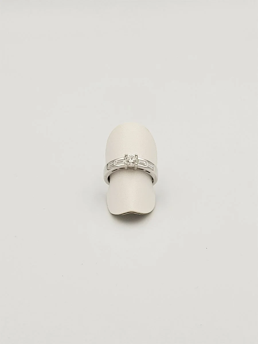 Damenring 18k 750 Weissgold