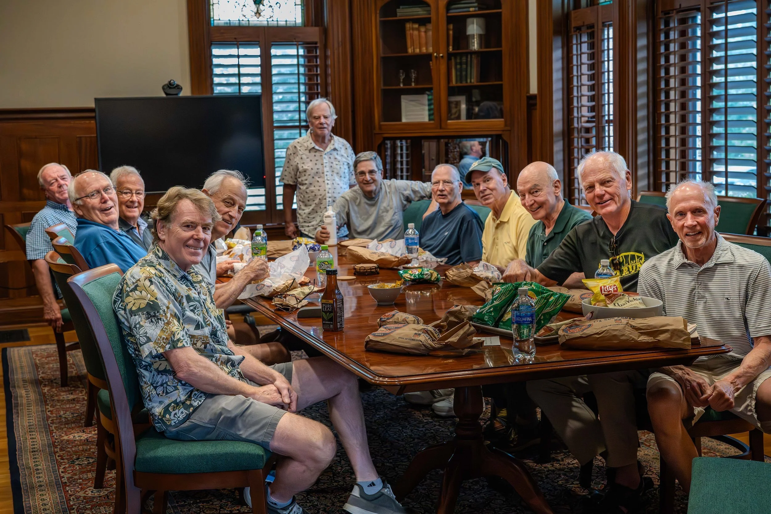 Lunch at the old Delta Psi Fraternity ( now the UVM Alumni Center)