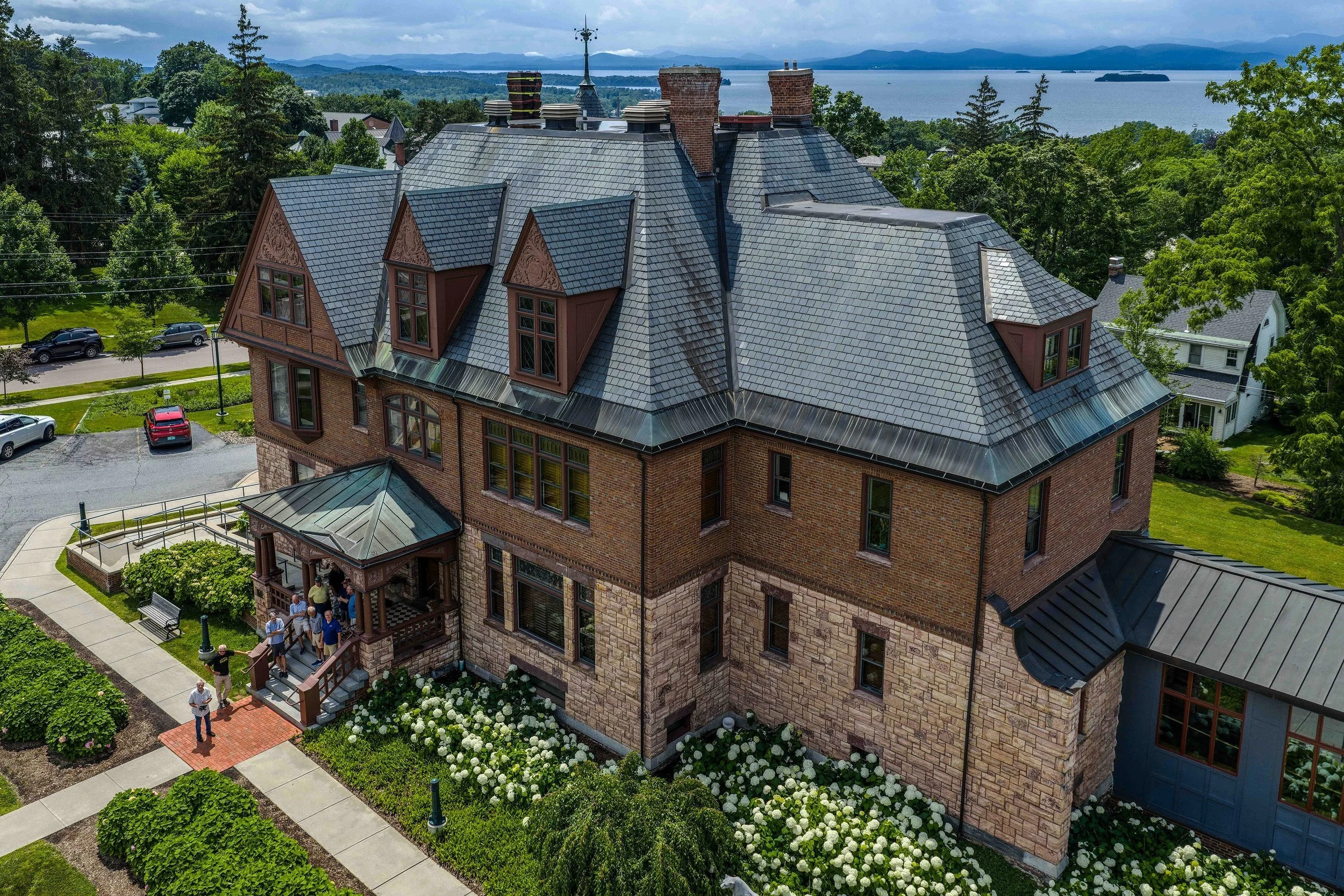 Old Delta Psi with Lake Champlain