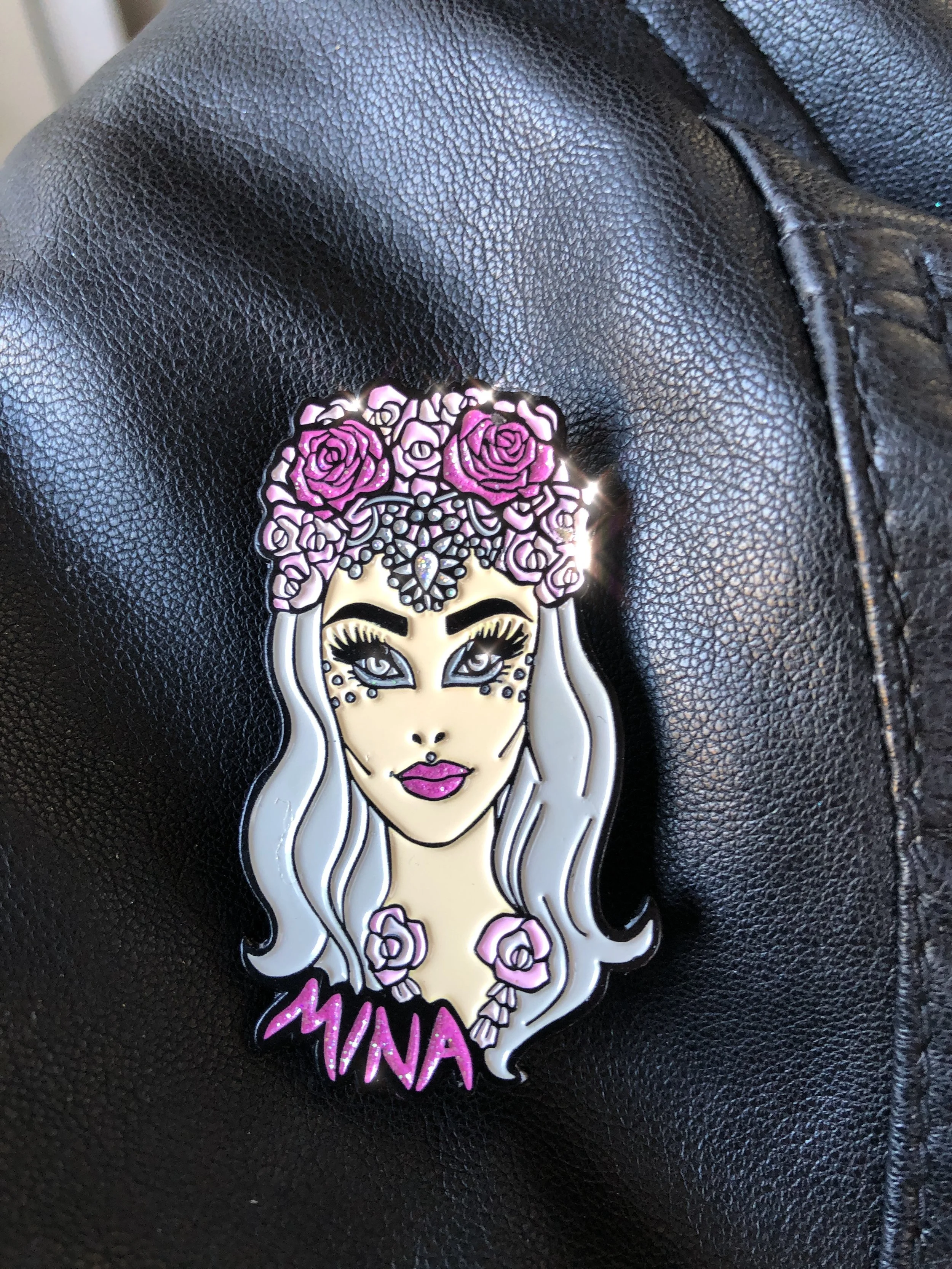 Mina Mercury Enamel Pin