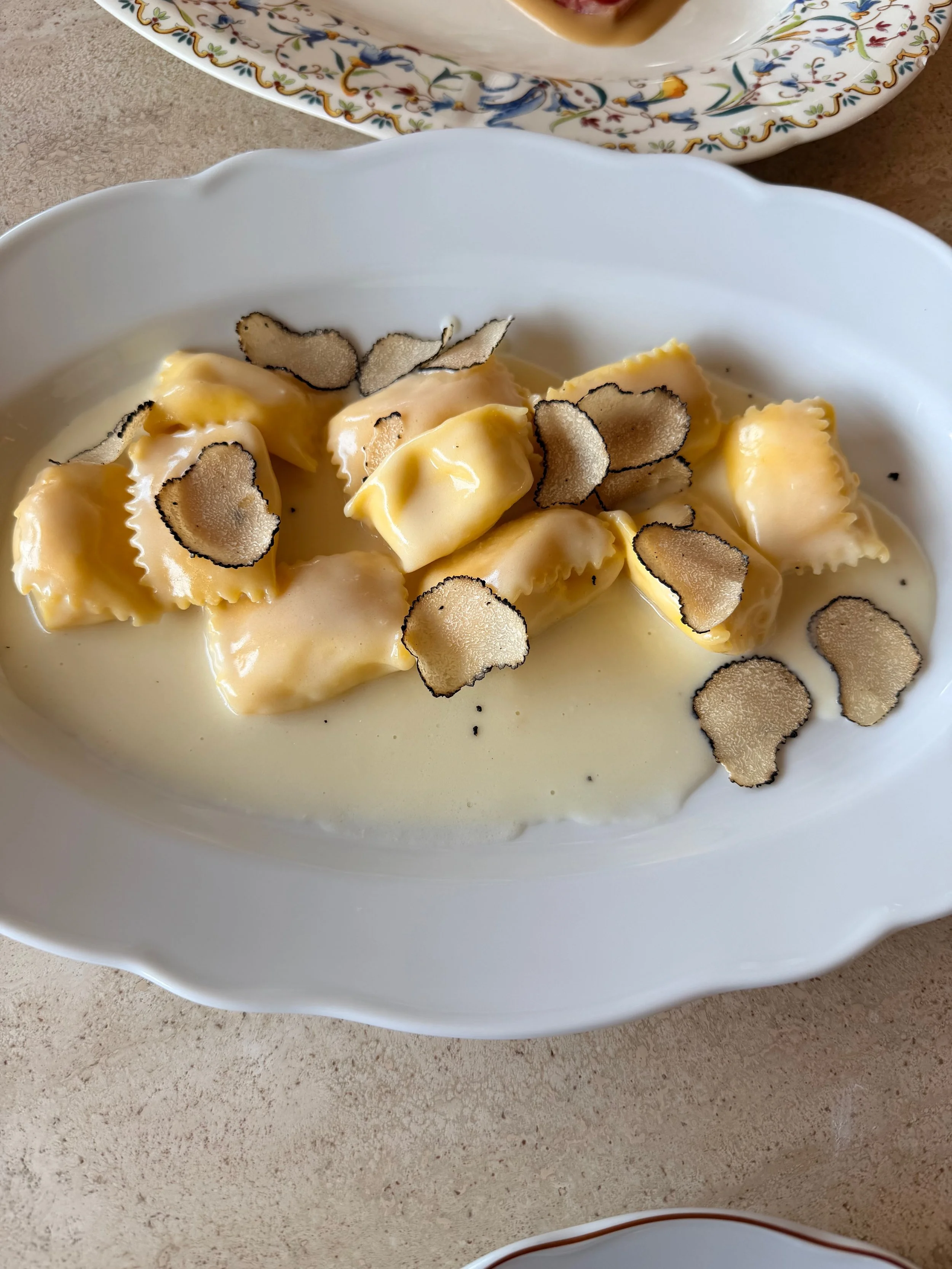 Truffle cream ricotta pasta at GiGi at Orient Express in Rome