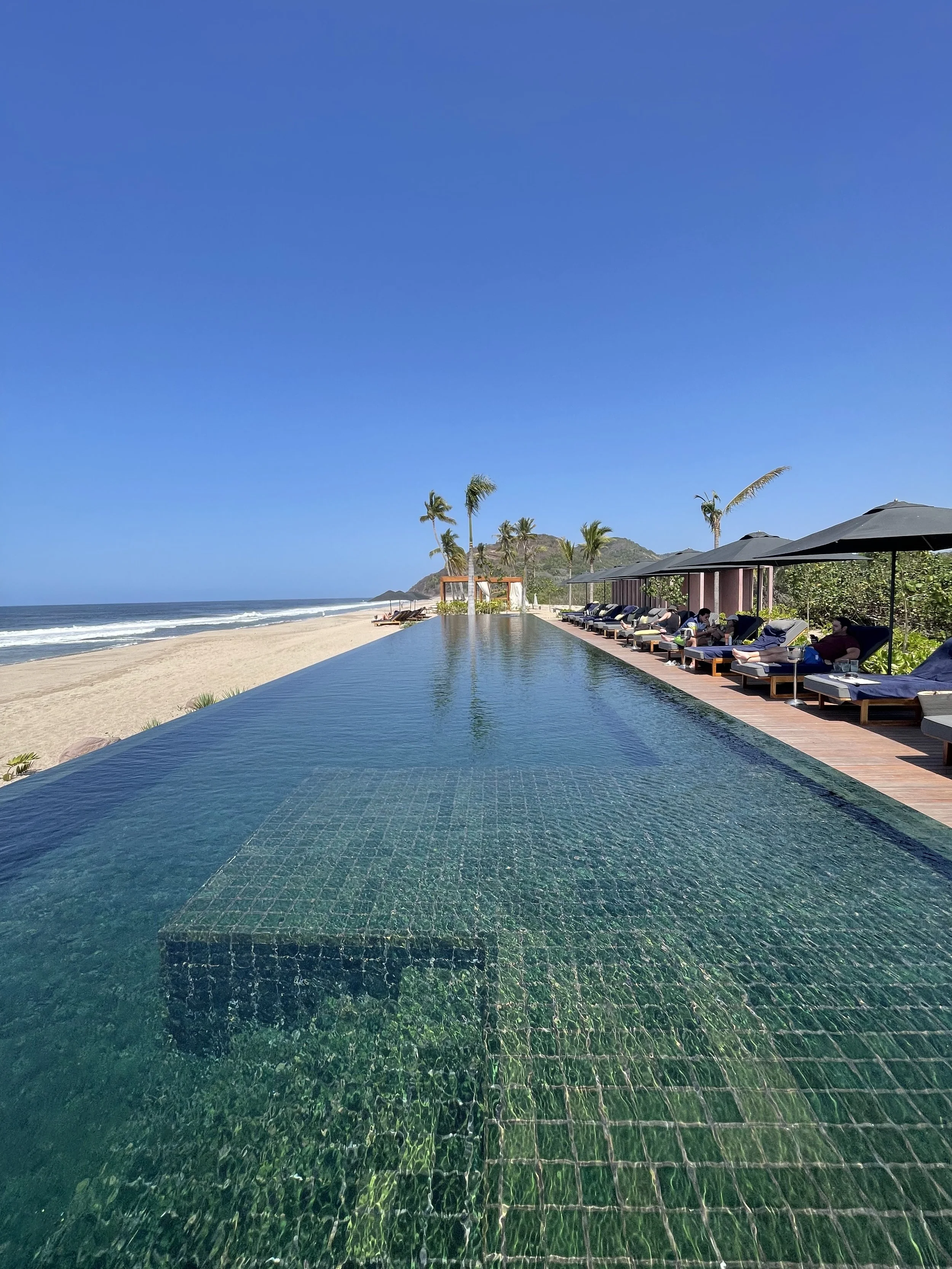 Infinity Pool and Beach Club at Rosewood Mandarina