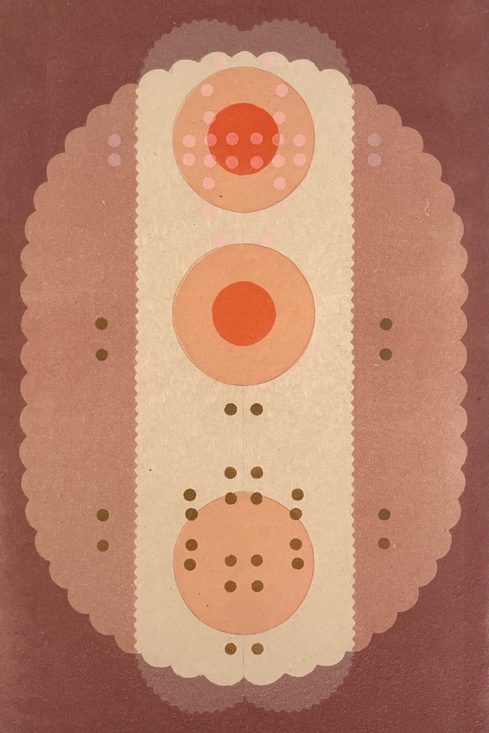 Sister Monoprint V.5 | Monoprint on Japanese paper | 15”×11” | 2025