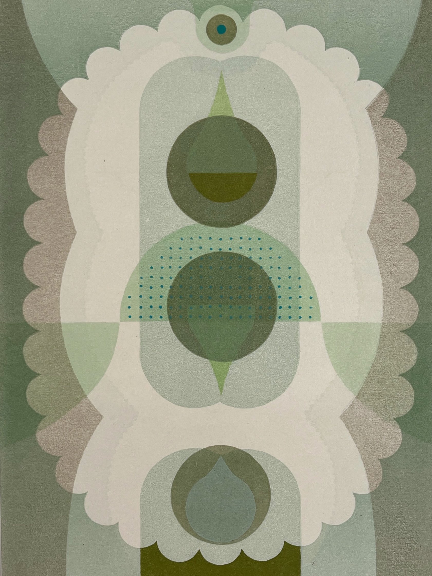 Sister Monoprint V.1 | Monoprint on Japanese paper | 15”×11” | 2025