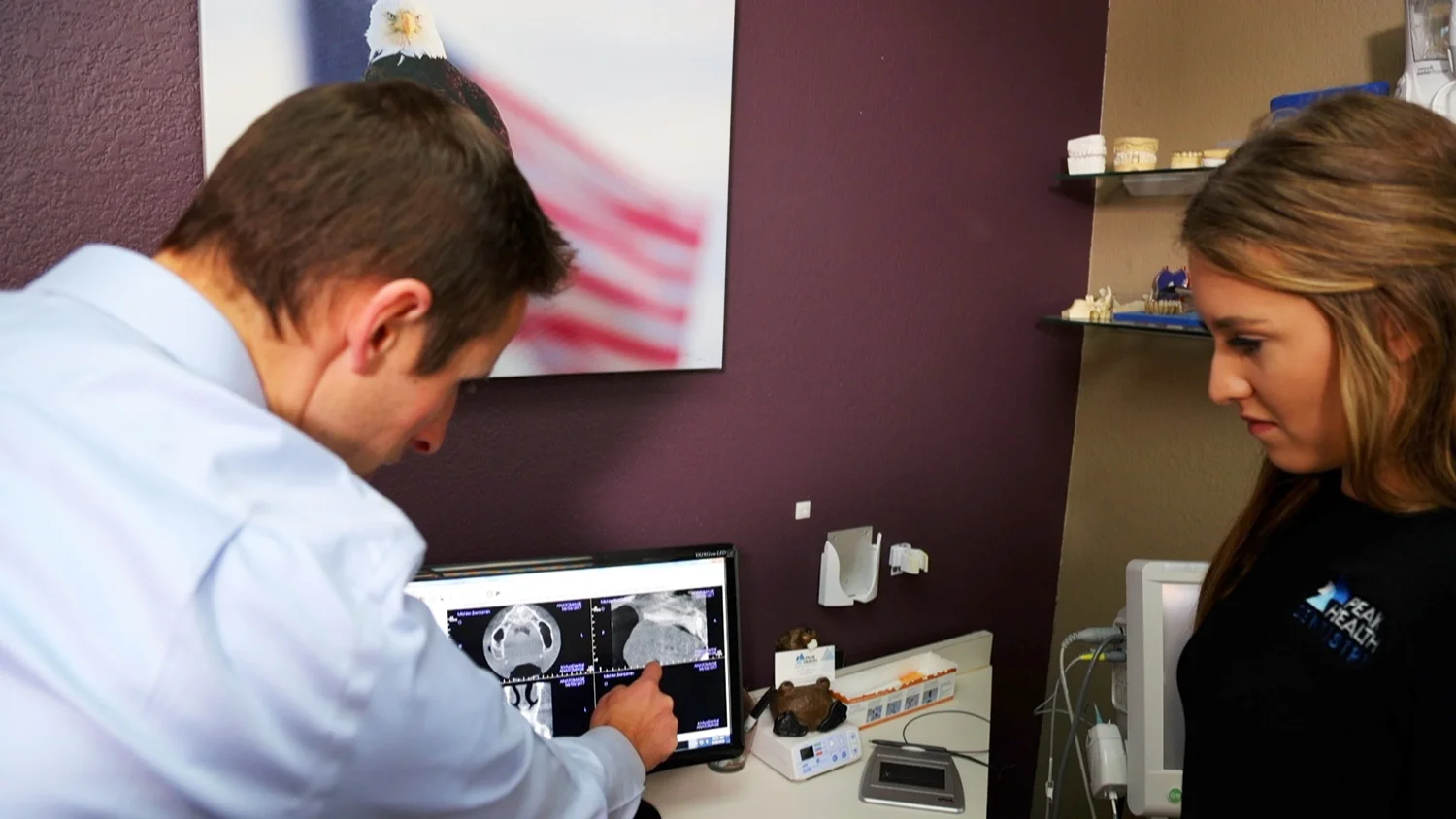 Dr. Mishler can install implants and perform other types of oral surgery at his East Anchorage location.