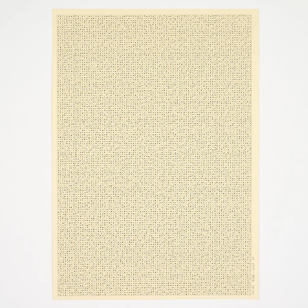 Date: 2025 Size: 420 x 297 mm (113/4 x 16 1/2 inches) Medium: Felt-tip pen on graph paper Paper: Daler Rowney Canford Ivory 150gsm (90 lbs)