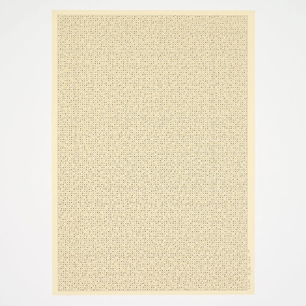 Date: 2025 Size: 420 x 297 mm (113/4 x 16 1/2 inches) Medium: Felt-tip pen on graph paper Paper: Daler Rowney Canford Ivory 150gsm (90 lbs)