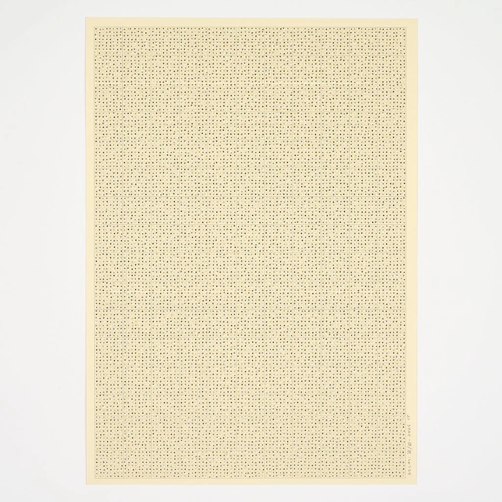 Date: 2025 Size: 420 x 297 mm (113/4 x 16 1/2 inches) Medium: Felt-tip pen on graph paper Paper: Daler Rowney Canford Ivory 150gsm (90 lbs)