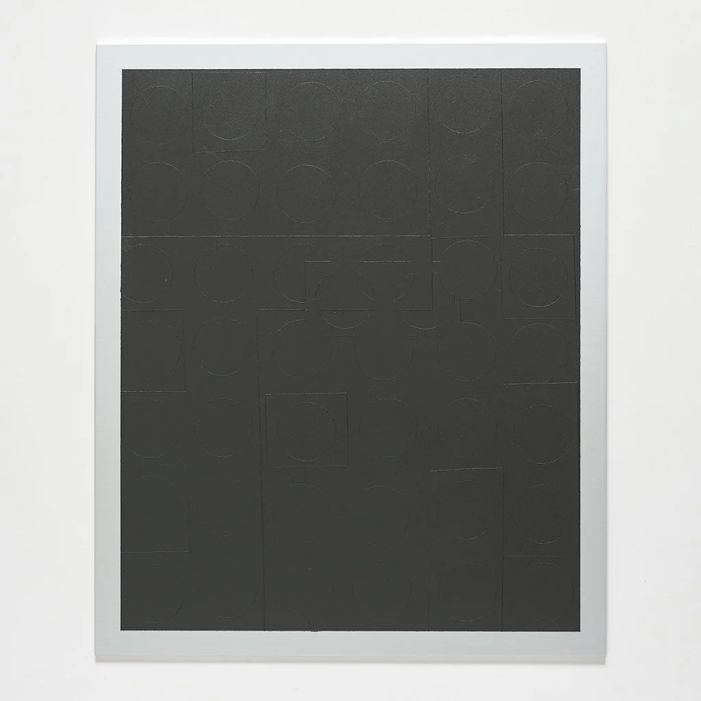 Date: 2025 Size: 304 x 254 mm (12 x 10 inches) Medium: Graphite Gray Acrylic (Golden) Support: 3mm aluminium panel