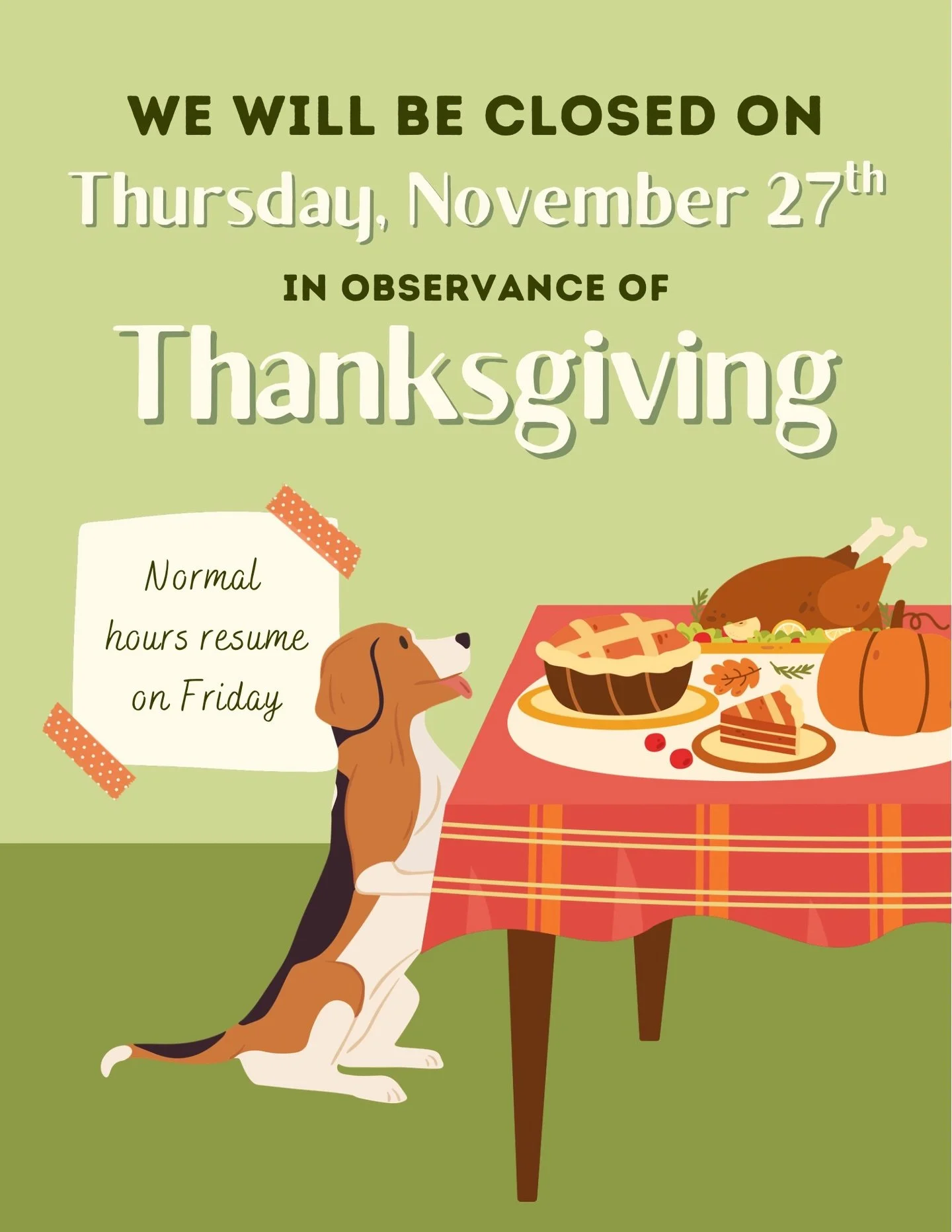 Here's a bit of pertinent info for you:
⭐️ We will be closed this Thursday for Thanksgiving 
⭐️ The next day, GOOD DEALS ENSUE! 
It's the beginning of Small Business Saturday sales and there are some epic deals! 
⭐️$8.00 off 25# bags of FirstMate dog
