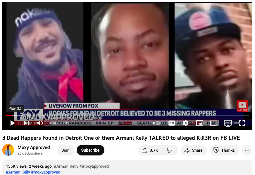 Armani Kelly [r kelly] Dante wicker [keanu] Montoya Torah Wilcox Givens