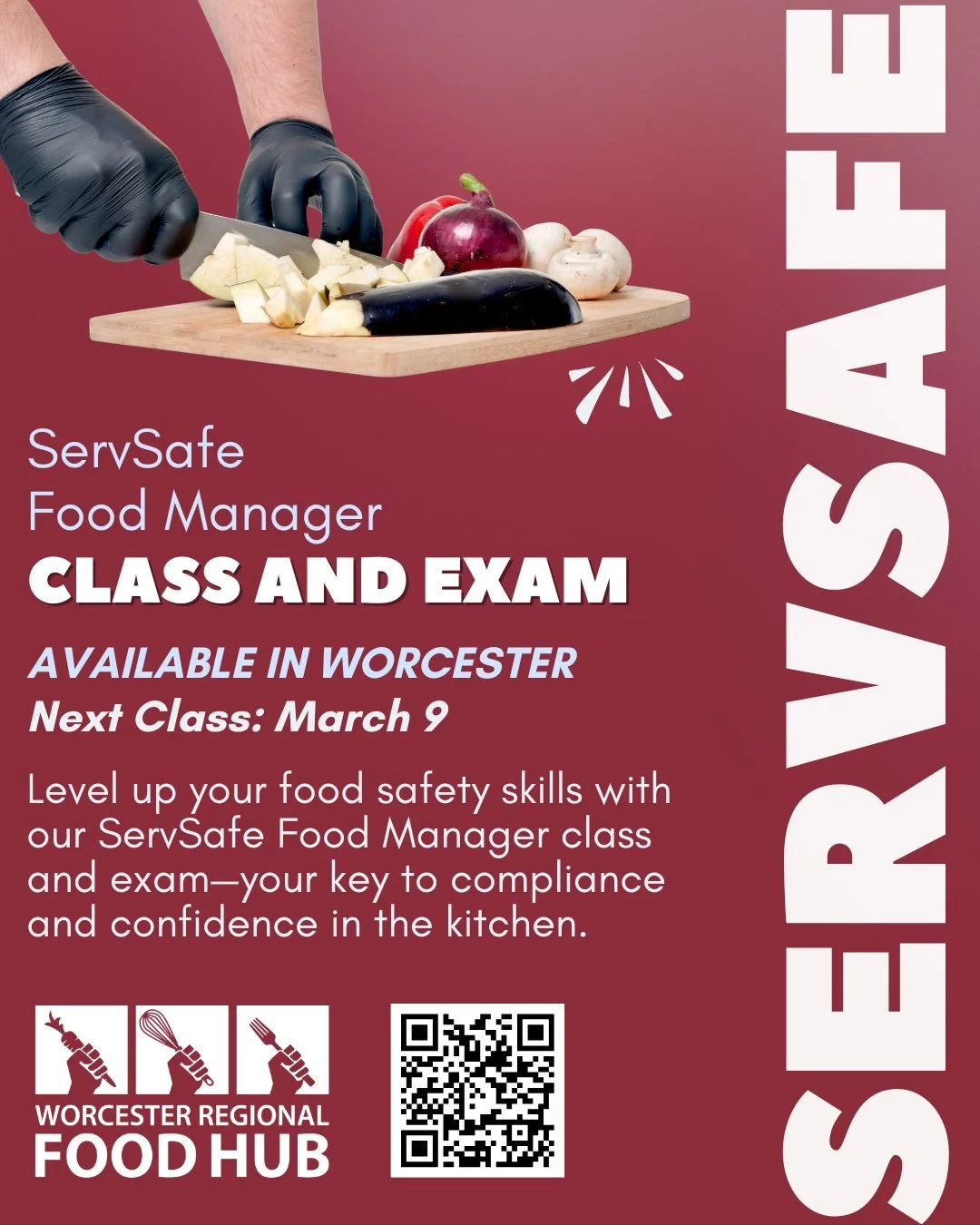 Emerging from your winter hibernation and realizing your ServSafe Food Manager certification has expired?  Or maybe today&rsquo;s sunshine is reinvigorating your dream to start your new food business this spring?

Join our upcoming ServSafe Food Mana