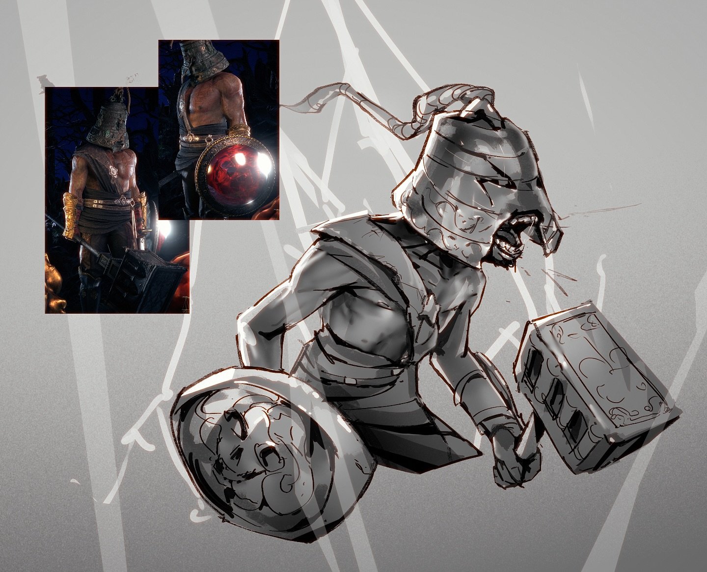 Some fan art of my path of exile 2 character for this season. Went with a corrupted blood warcry smith 

#sketch #art #pathofexile #fanart #warrior #creative