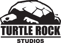 Turtle Rock Studios logo with a turtle silhouette above the company name.