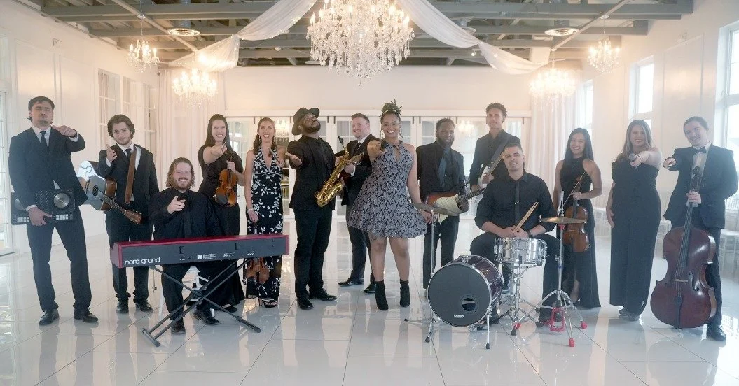 We&rsquo;re endlessly grateful for our talented musicians who help bring every event to life.
Our hybrid musicians go above and beyond to create an unforgettable experience whether it&rsquo;s a wedding, private party, or corporate event.
📅 Now booki