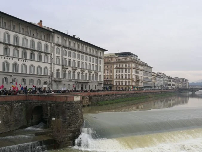 Photograph of Florence’s Protest March. March 5, 2018. Credit: Silvia D’Amato.