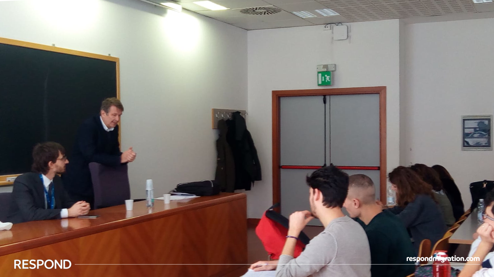 Professor Petrovic explaining the Italian incoherent approach to integration in his class at the University of Florence on the 22nd March 2019