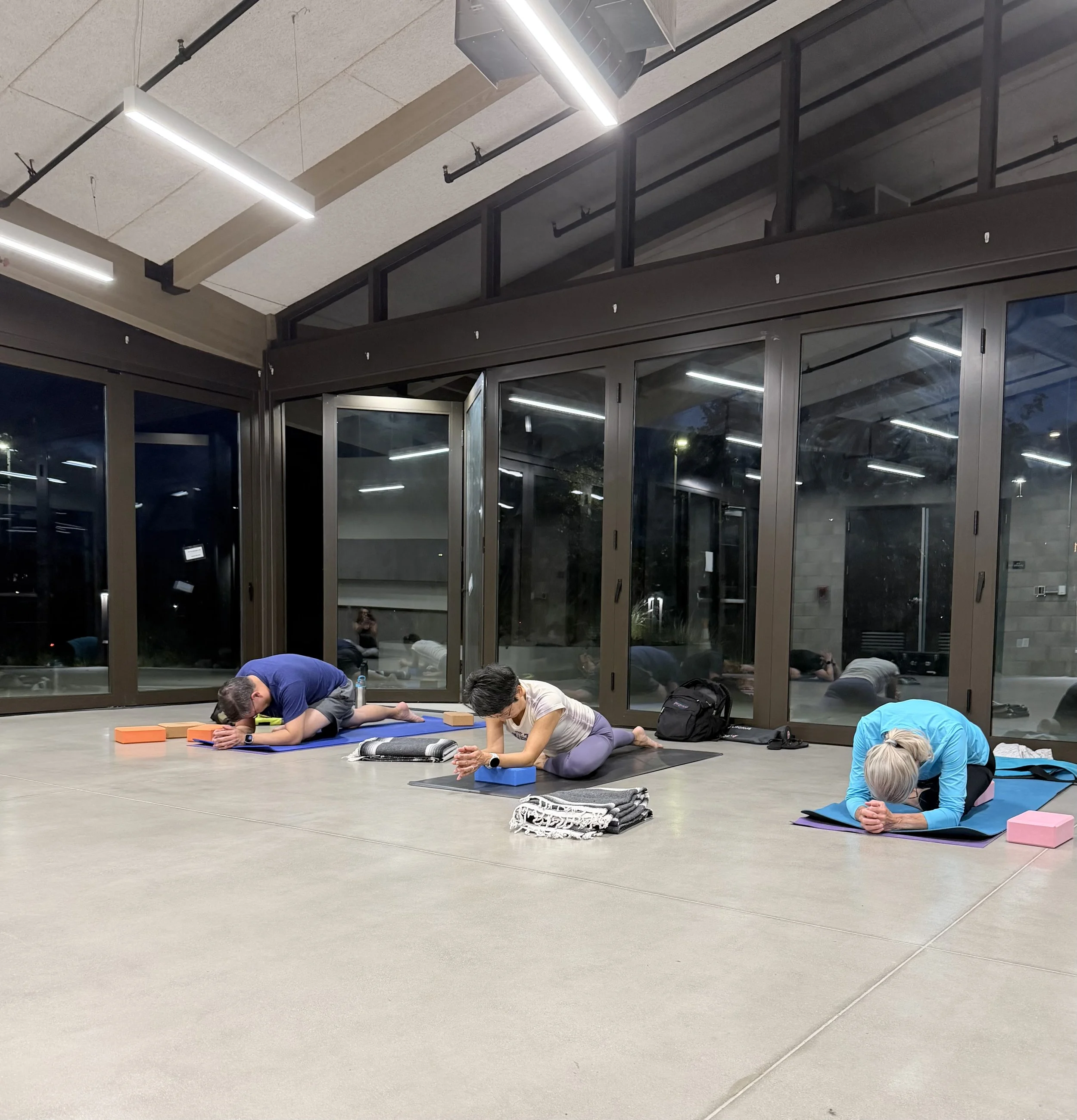 Side Crow at Yoga Gal