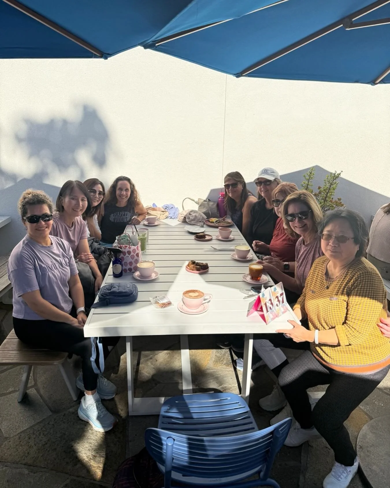 Birthdays Matter @yogagal92130 !  Thank you to everyone who came to celebrate Ying and Farzaneh!!! #community #womeninspiringwomen