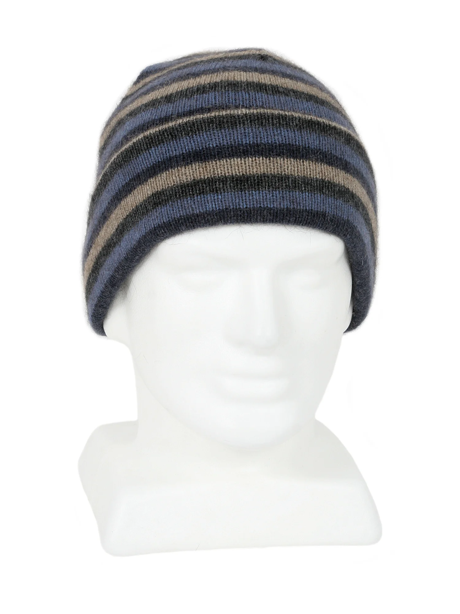 Possum Merino Multi Striped Beanie 9952