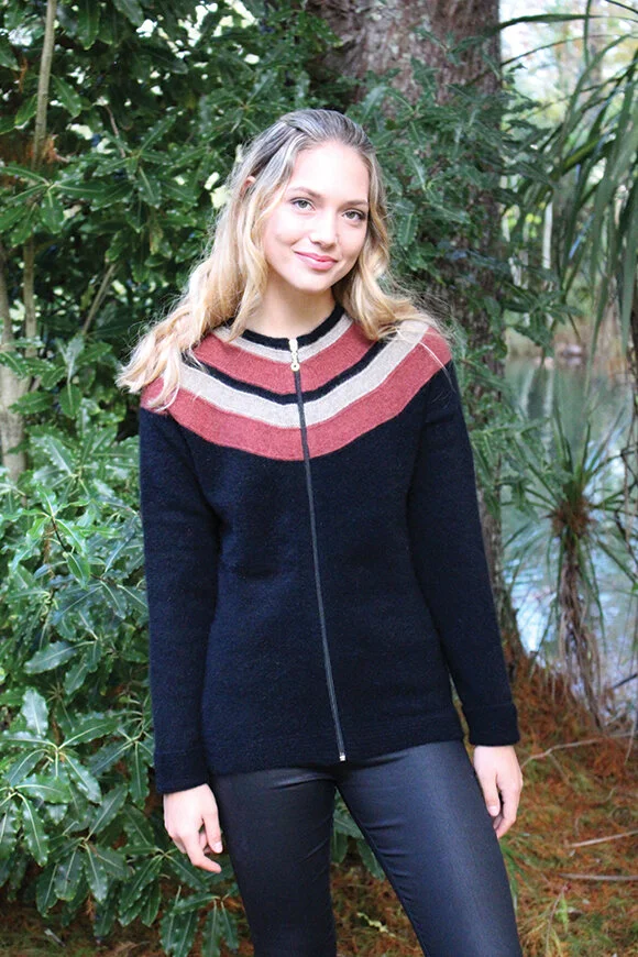 Possum Merino Taupo Jacket. 9773 ** Save 40%