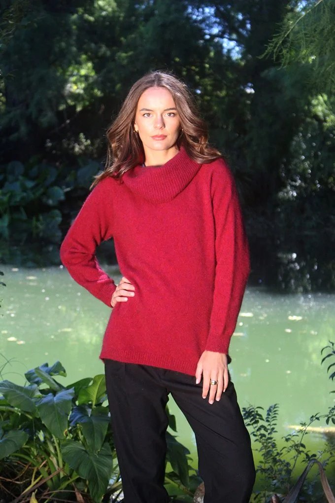 Possum Merino Curved Hem Jumper 9843