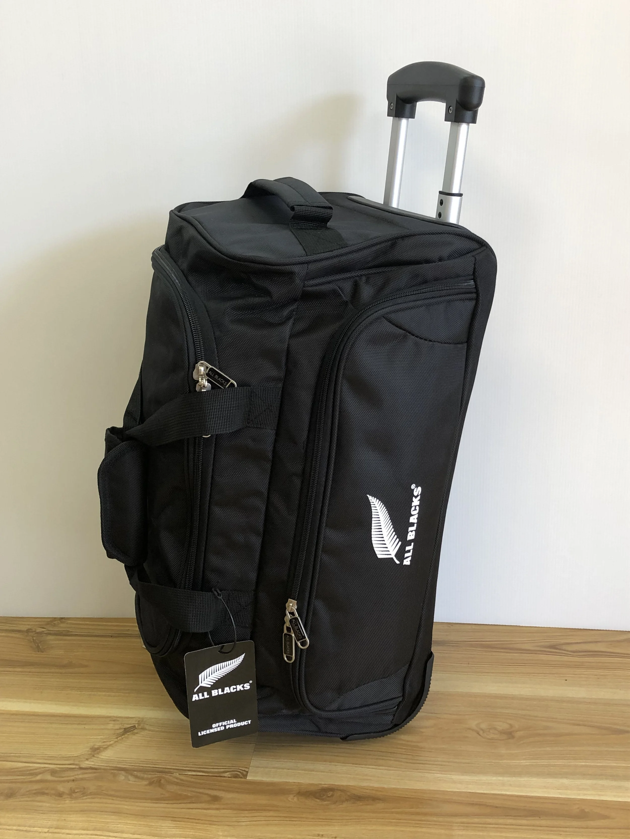 All Blacks 2 Wheeled Cabin Duffle Bag AB6415 - Official Licensed Product.