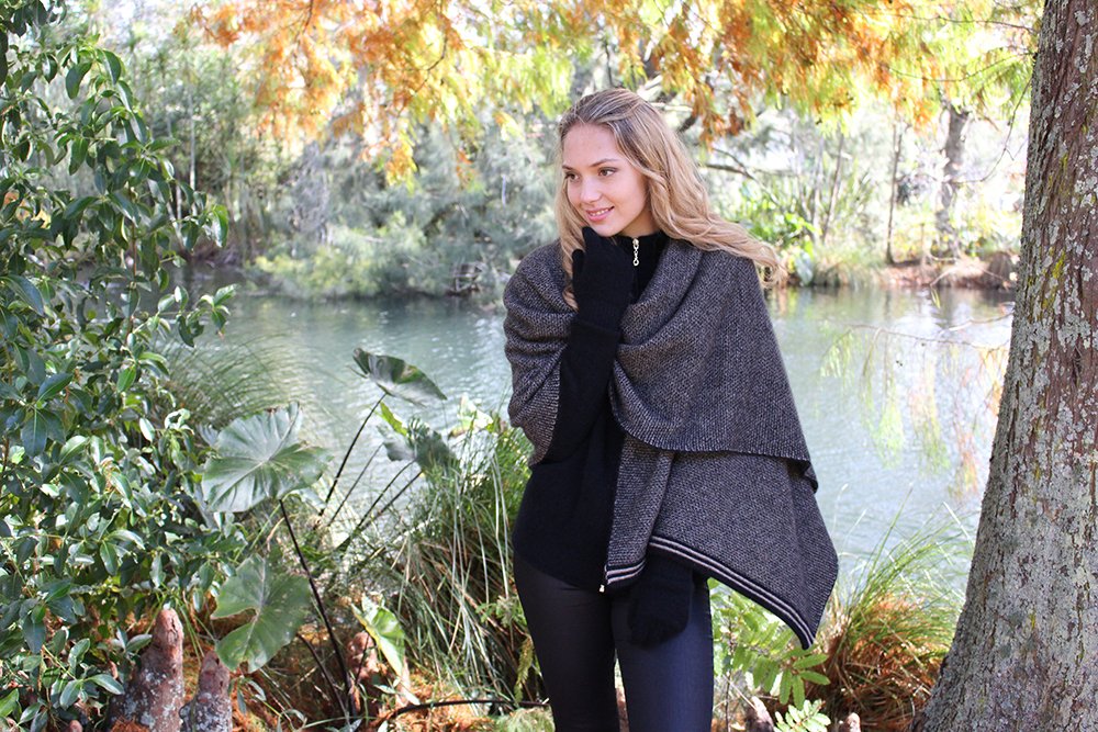 New Zealand Made Possum Merino Wrap #9997 | Lightweight Fashion Wrap | LarsMart