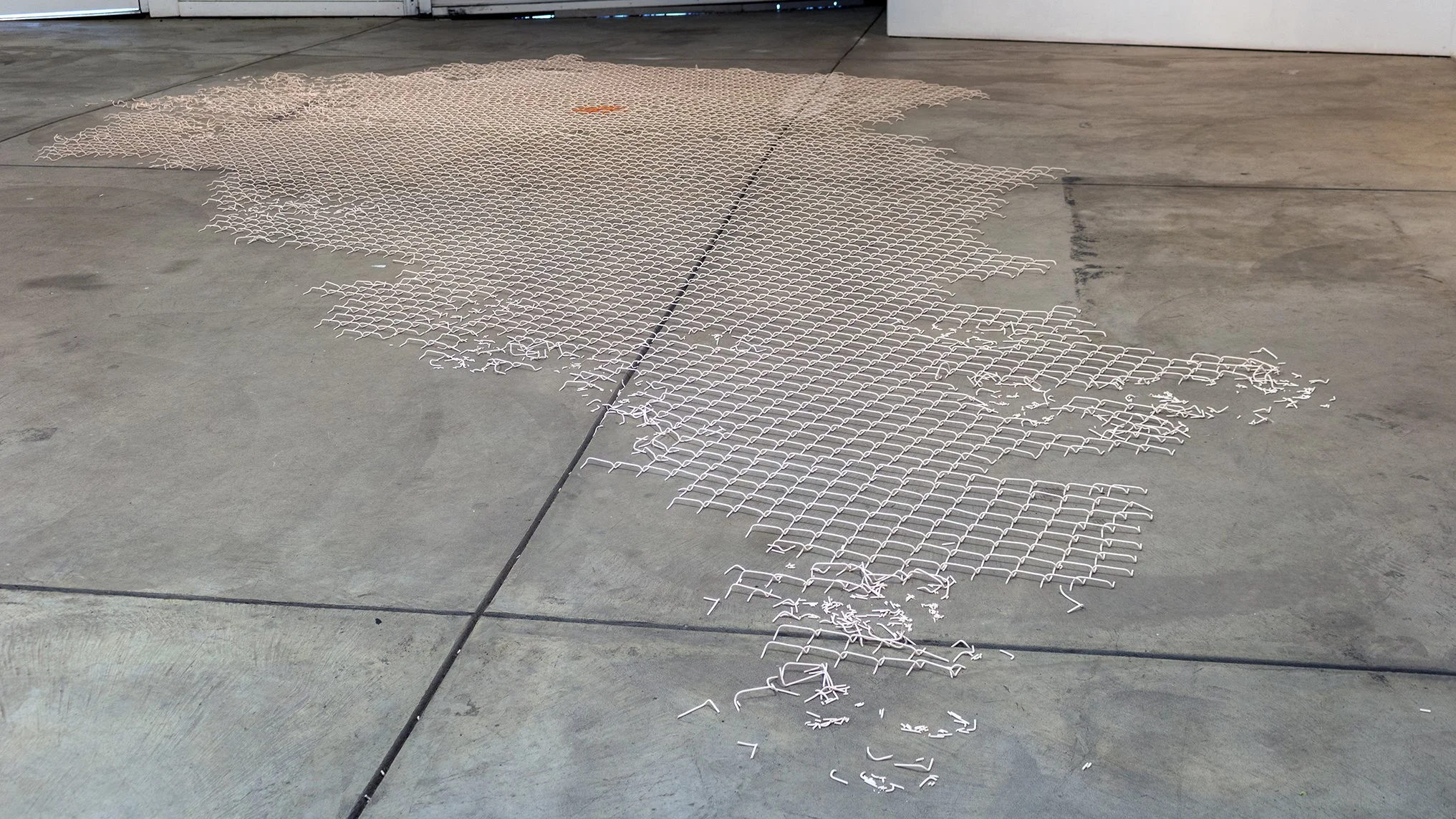 What Is Tied May Never Be Untied ceramic, acrylic paint (orange detail) 150 sq. ft (dimensions available) 2024