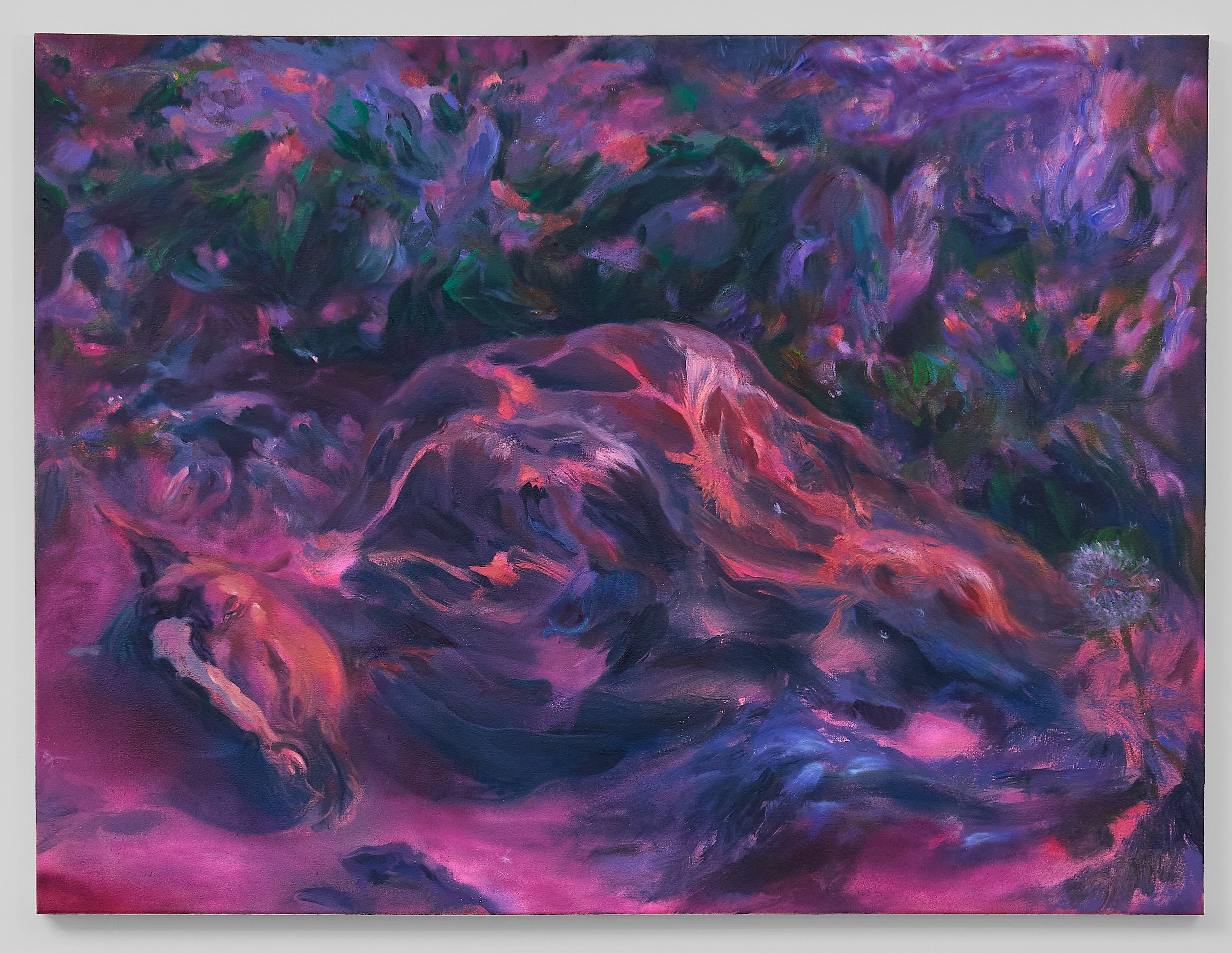 Random Talents oil, acrylic, aerosol paint on canvas 36” x 48” 2025