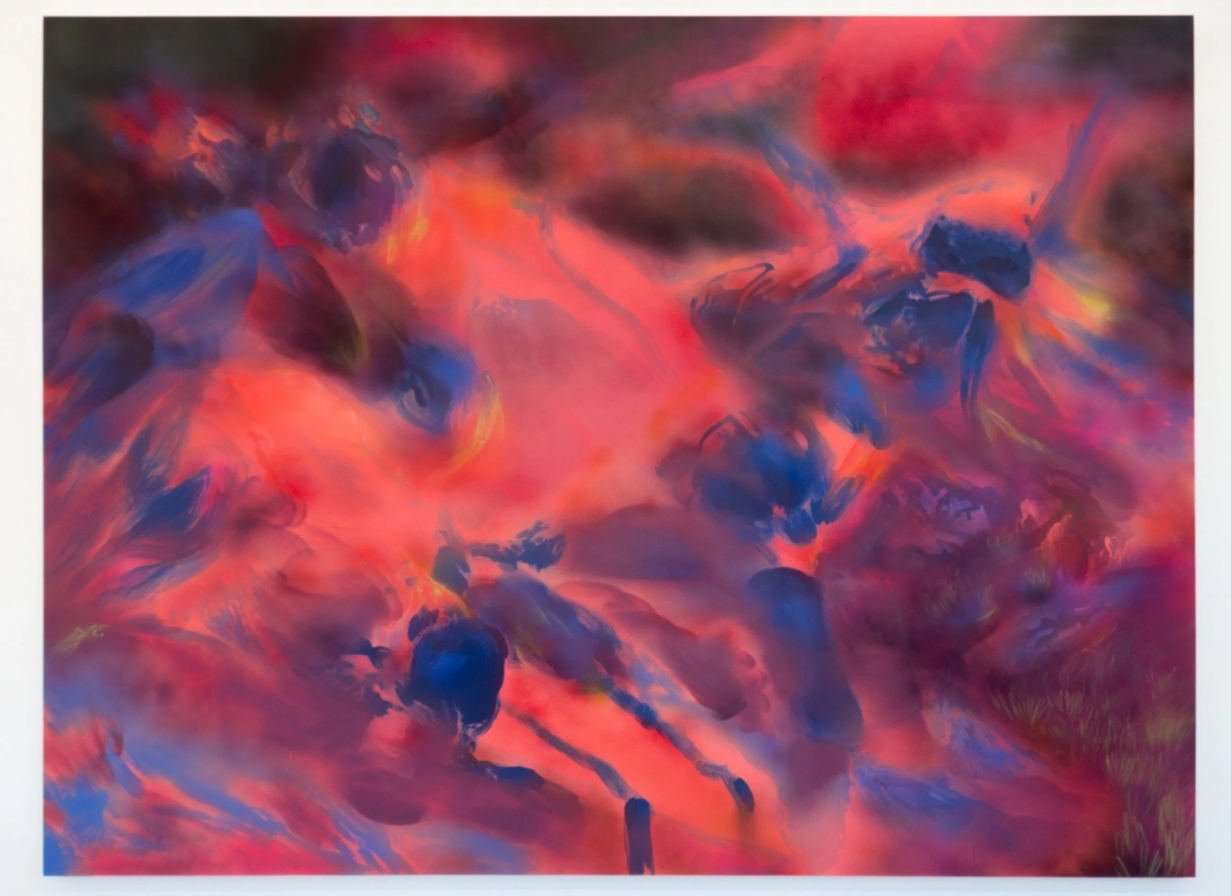 True Wind, acrylic and spraypaint on canvas, 72" x 96", 2024