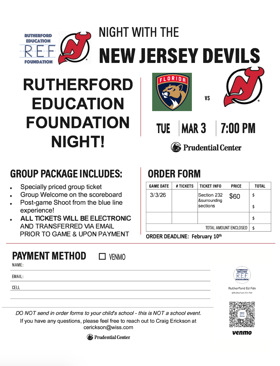 Family Fun Night with the New Jersey Devils