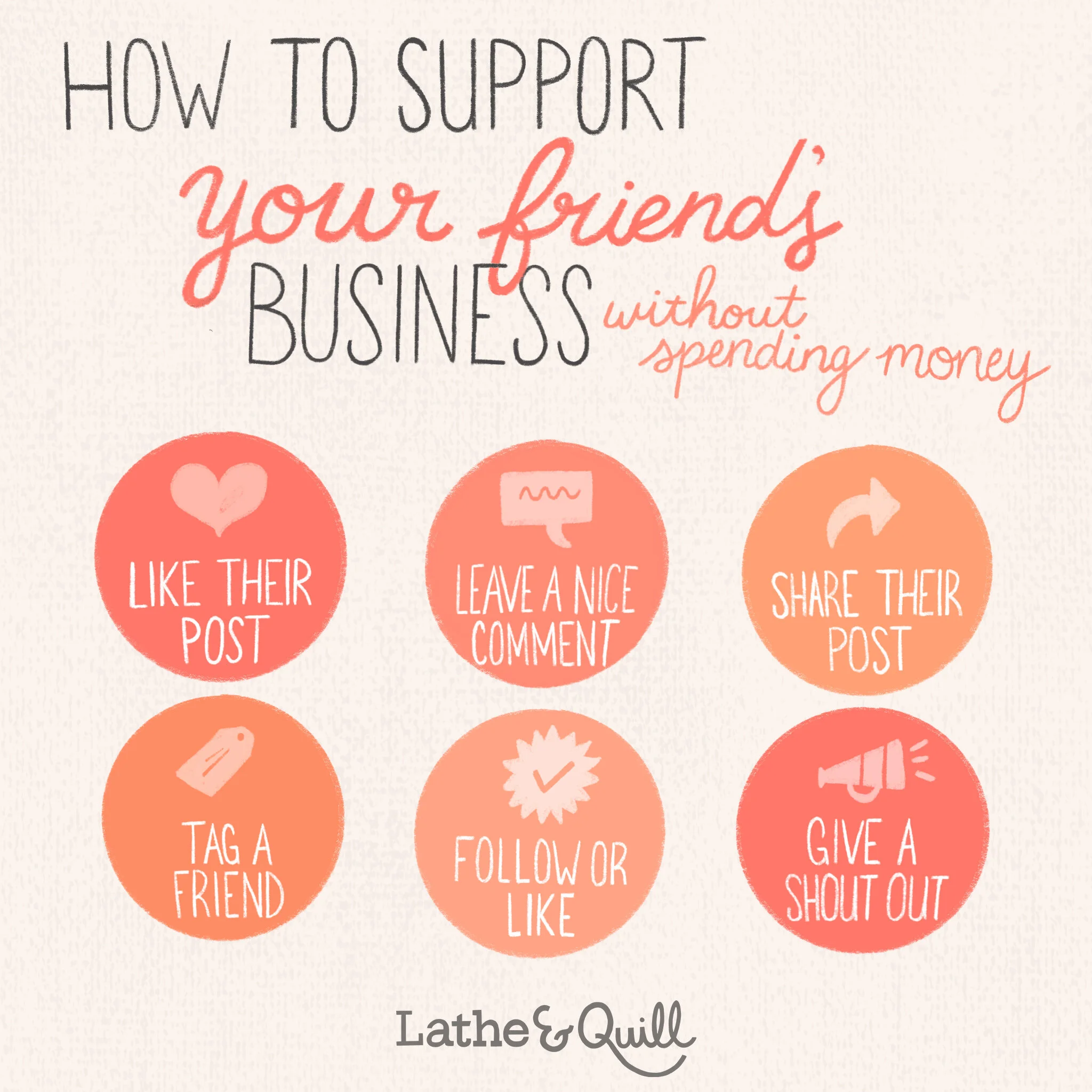 Support Your Friends Lathe And Quill