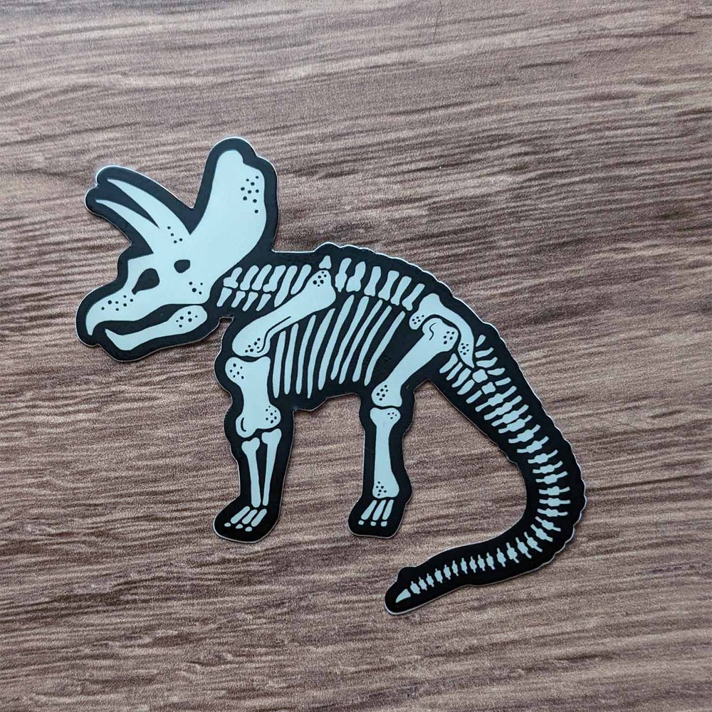 Space Dinosaur Holo Laptop Sticker - Compoco