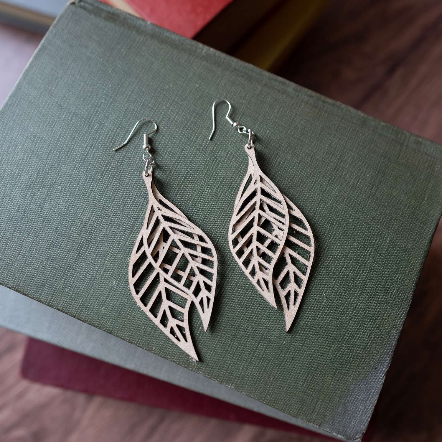 Leather Leaf Earrings | Amun Ministries