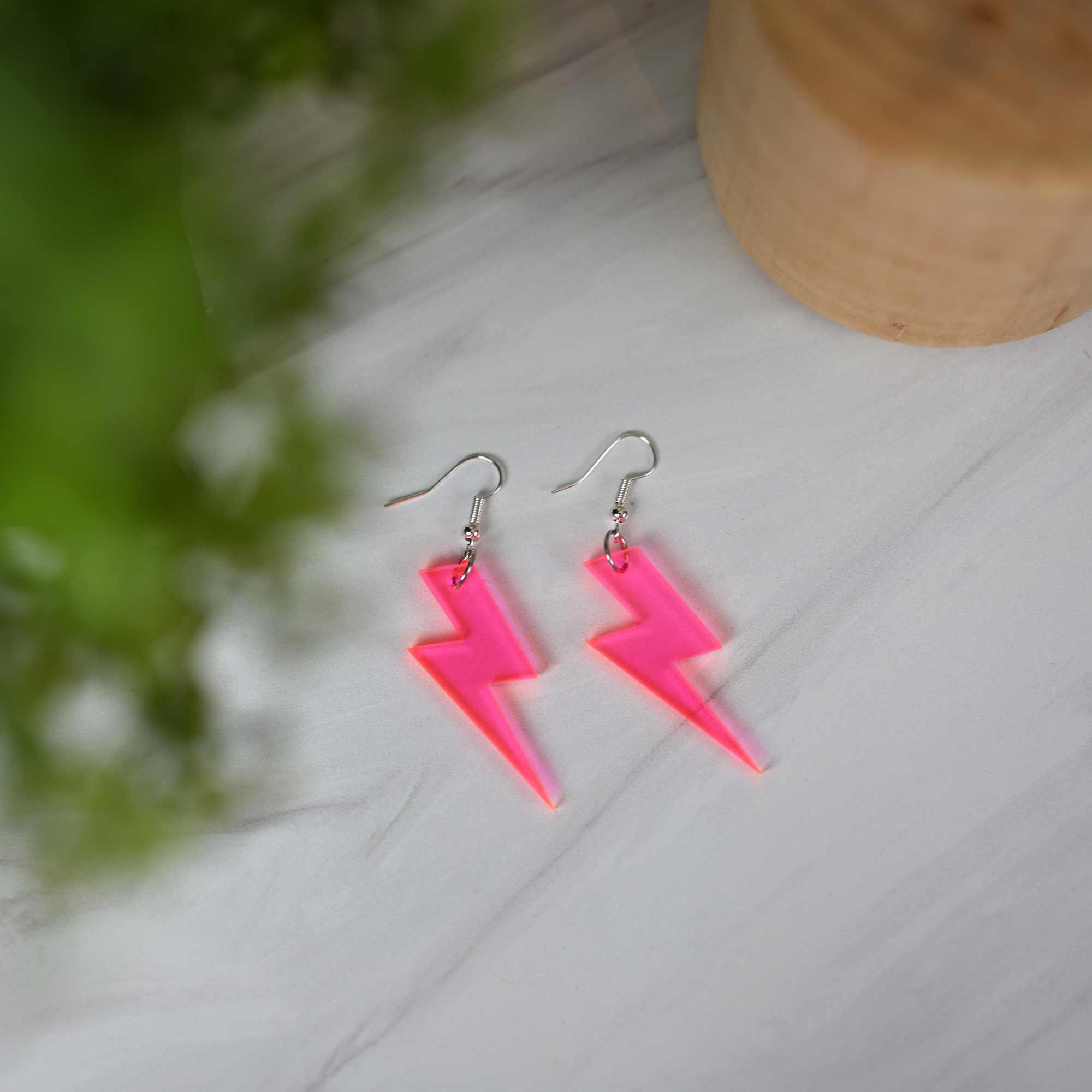Hot Pink Chalcedony Sterling Silver Earrings – Starletta Designs