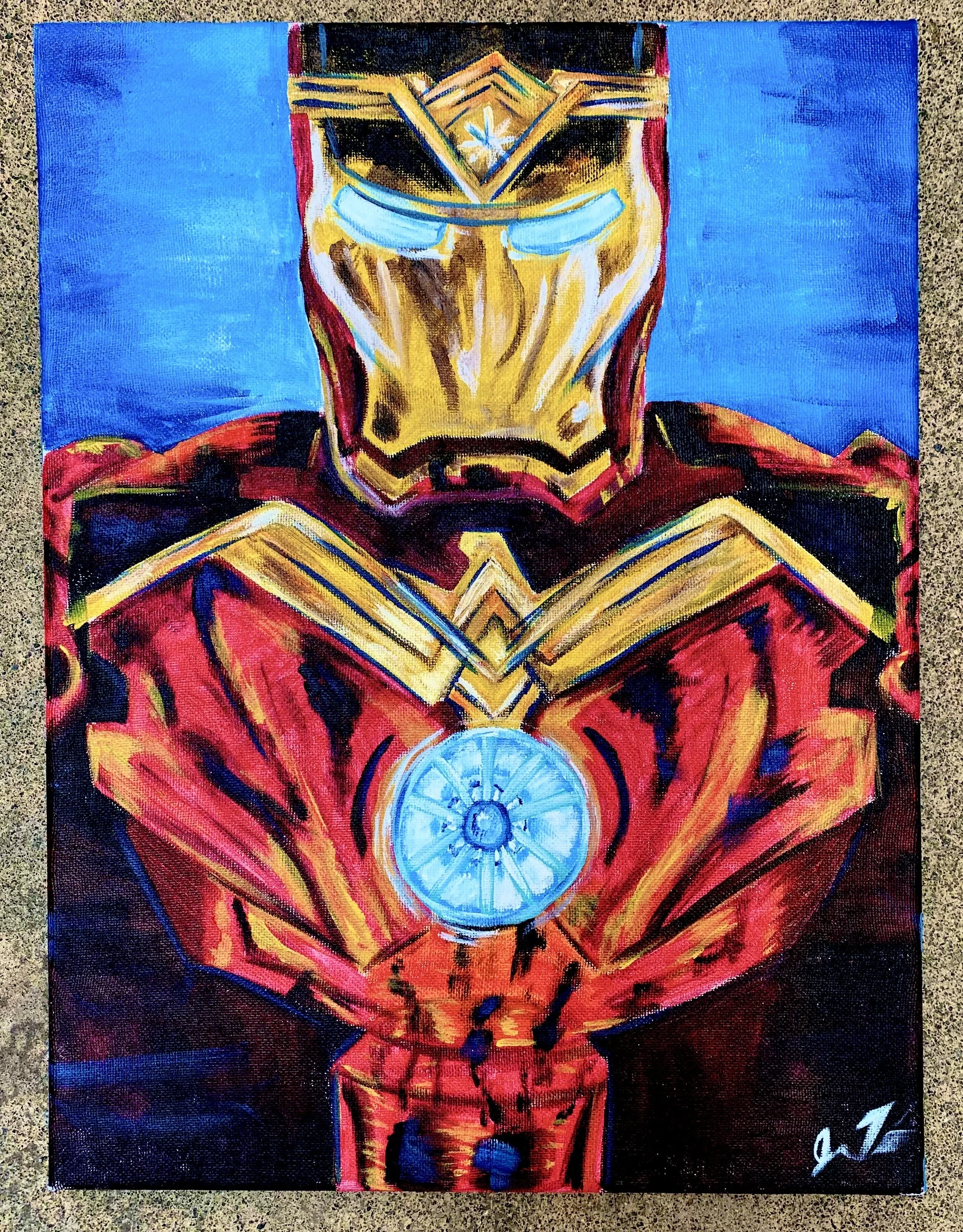 Iron Wonder - Acrylic on 16x24in Canvas