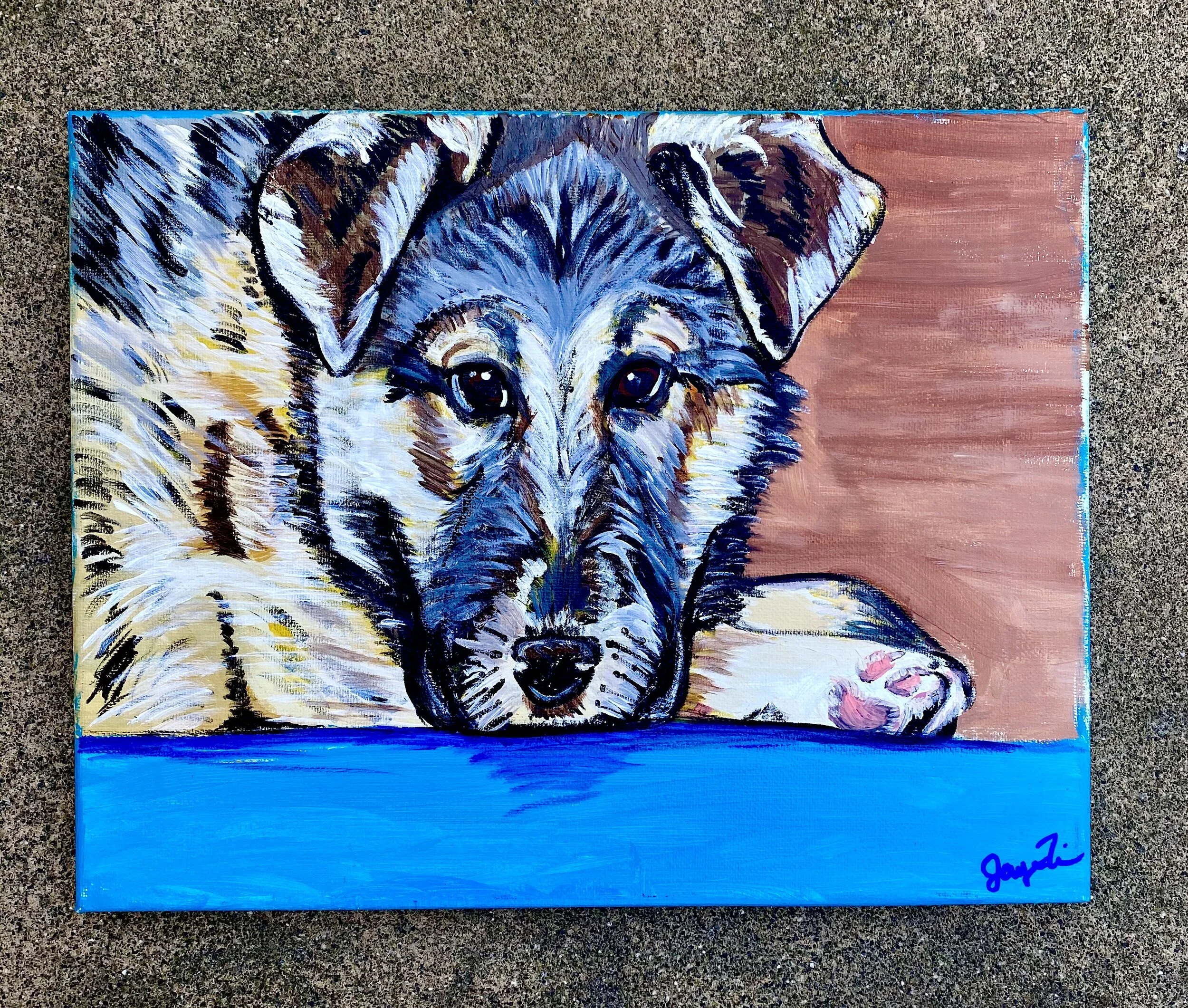 Puppy Chief - Acrylic on Canvas