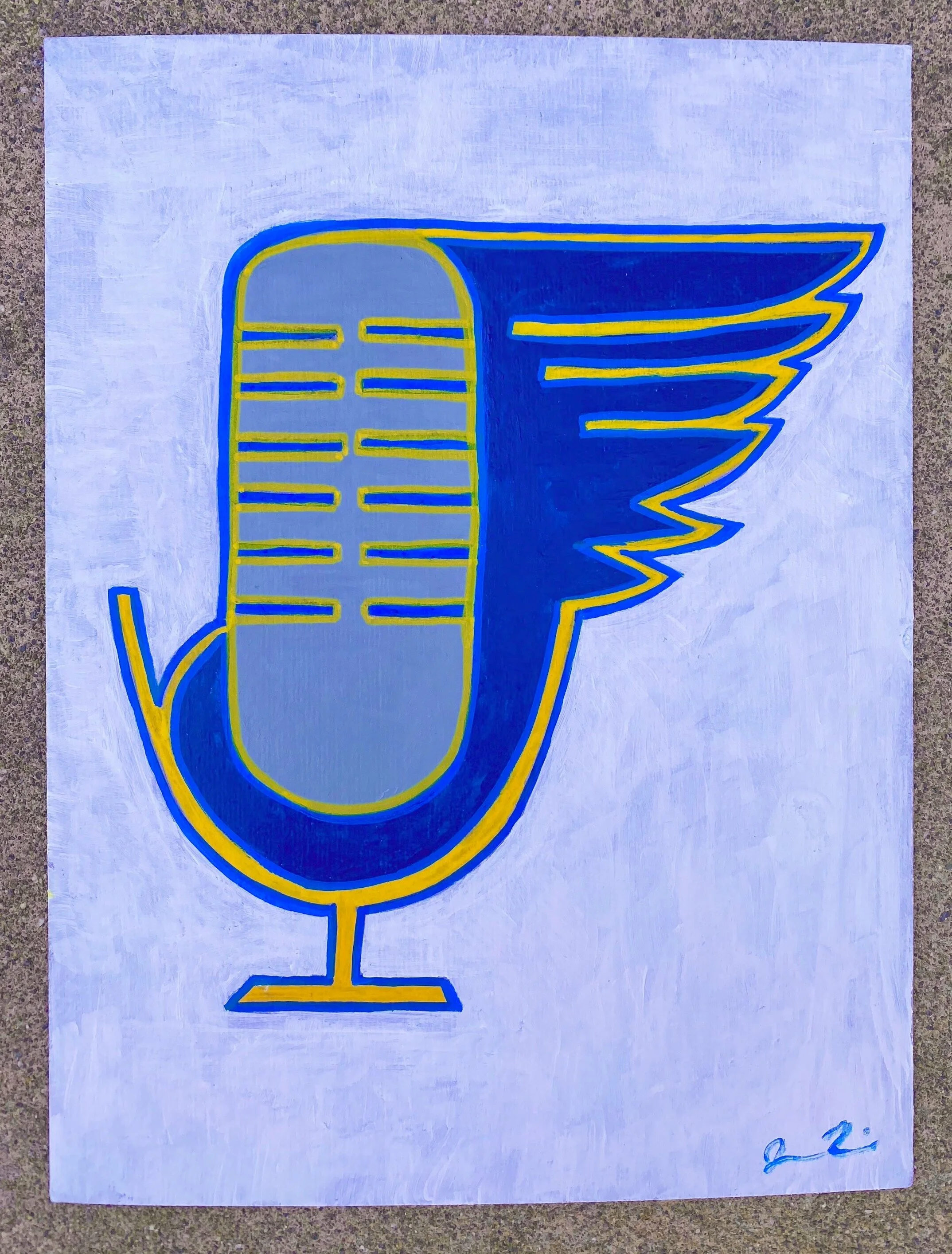 St. Louis Blues Podcast - Acrylic on Canvas