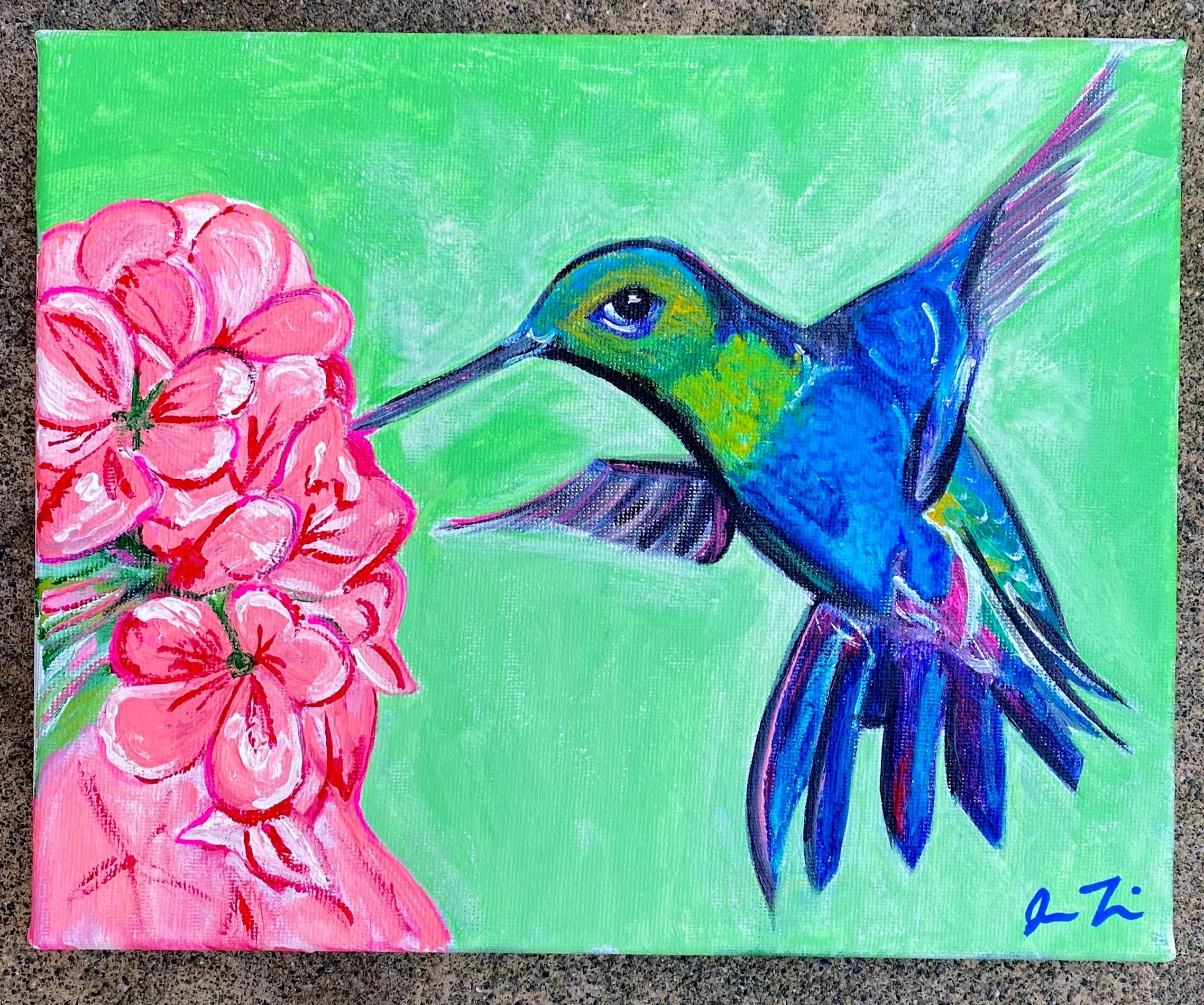 Hummingbird - Acrylic on Canvas