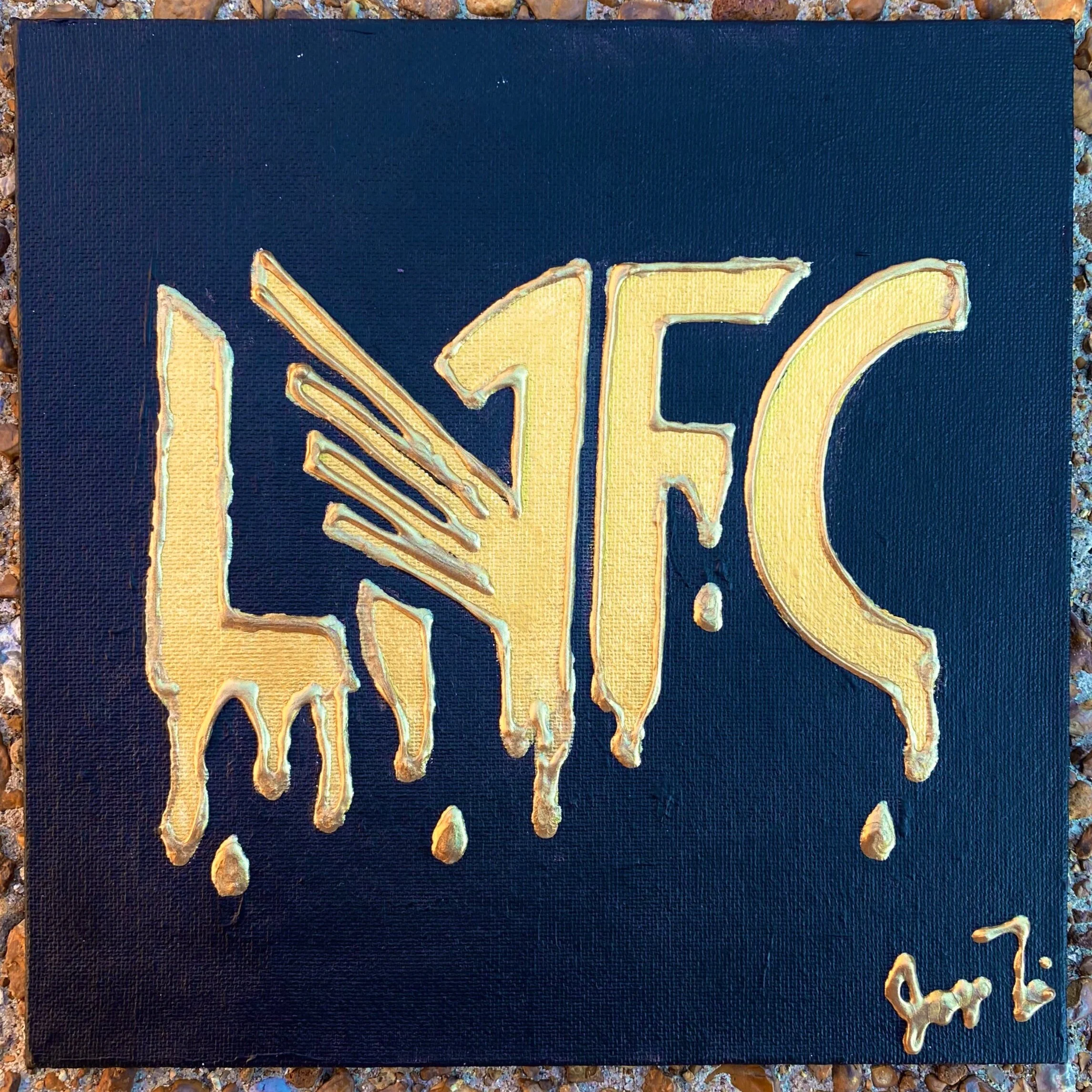 Los Angeles Football Club - Acrylic on 8x8in Canvas