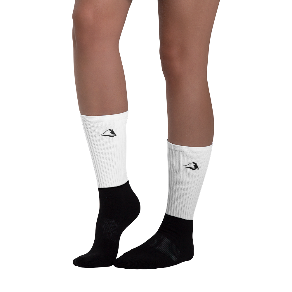 Journey Black Foot Socks