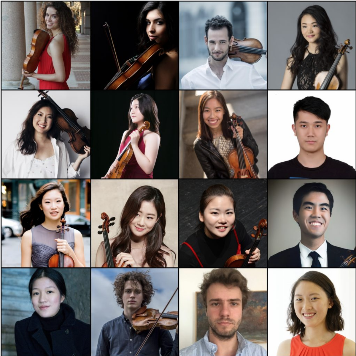 Michael Hill International Violin Competition competitors