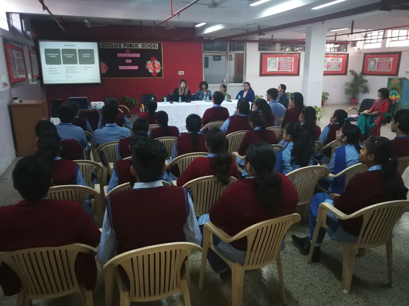 HU visit to St. Cecilia's New Delhi 3.jpg